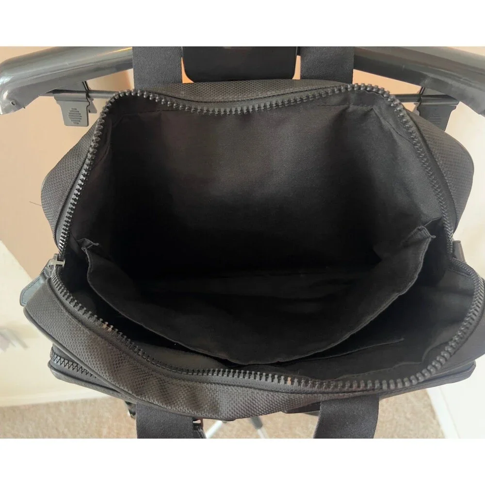 Coach Rider Briefcase Laptop Travel Bag - Black Leather and Nylon